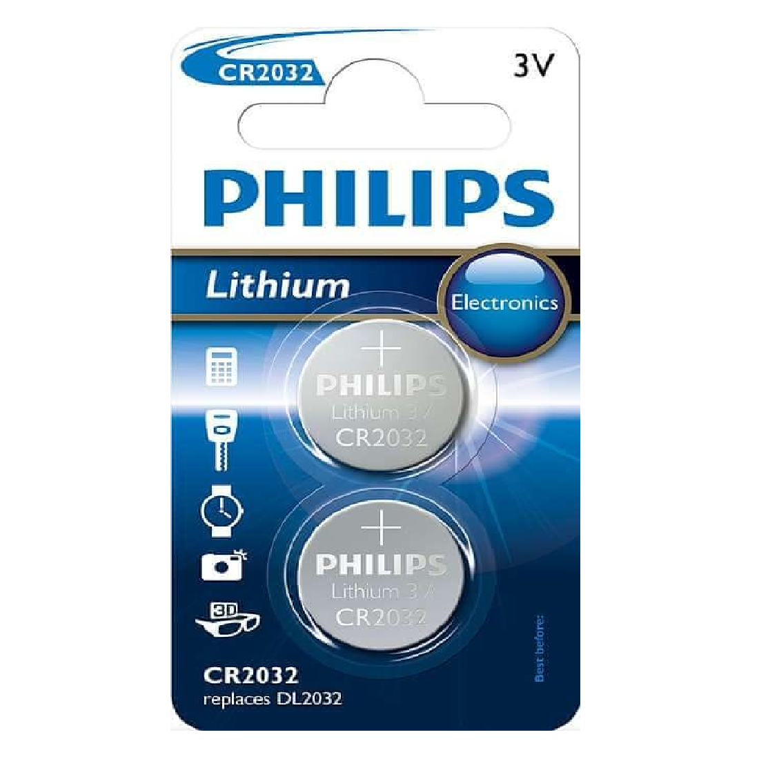 Pila Philps Lithium Cr2032  3V