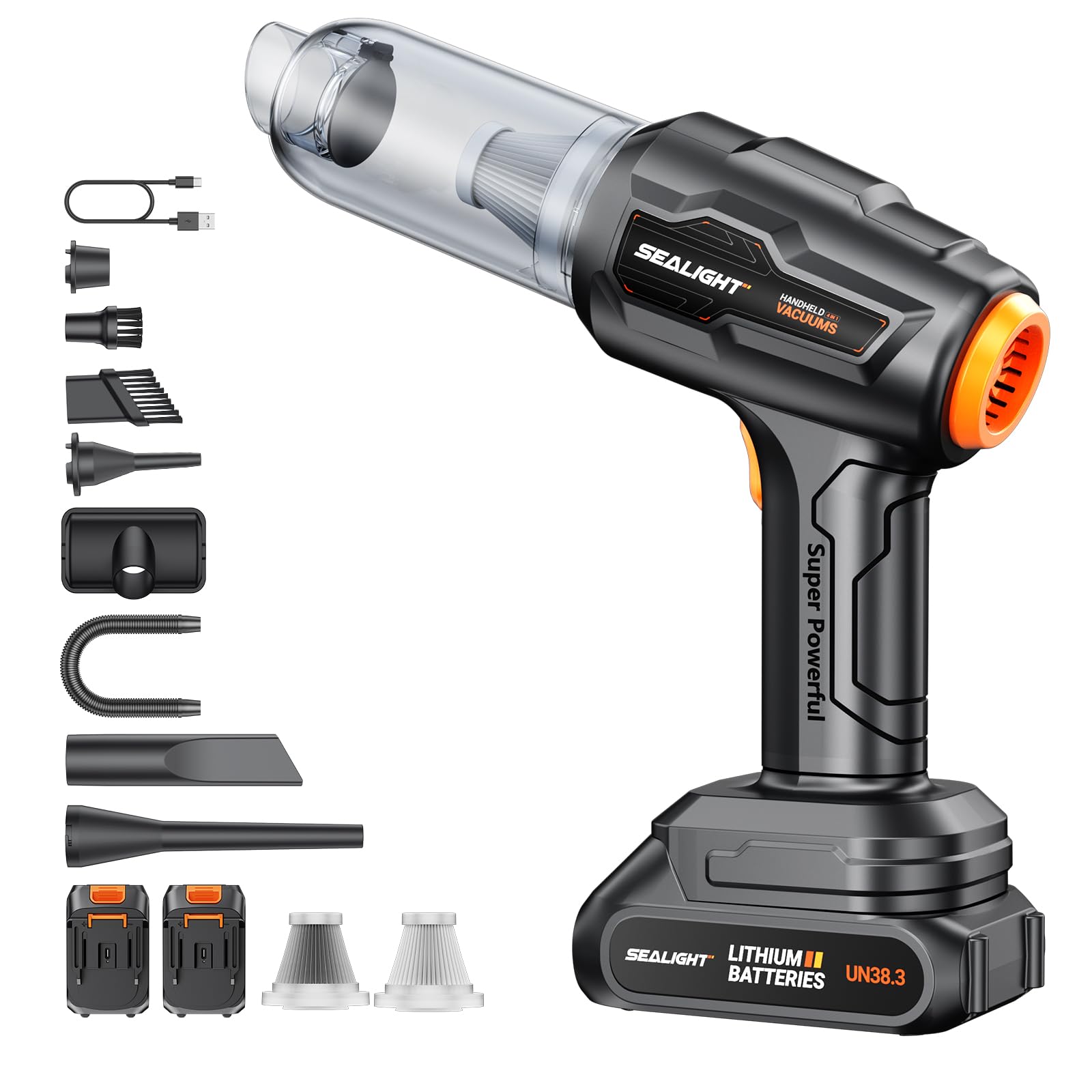 Aspirador De Mano Bateria Kunken