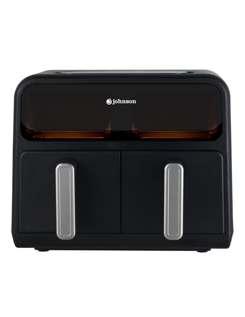 Freidora De Aire Johnson 8L Doble Zona Digital Ventana Negra