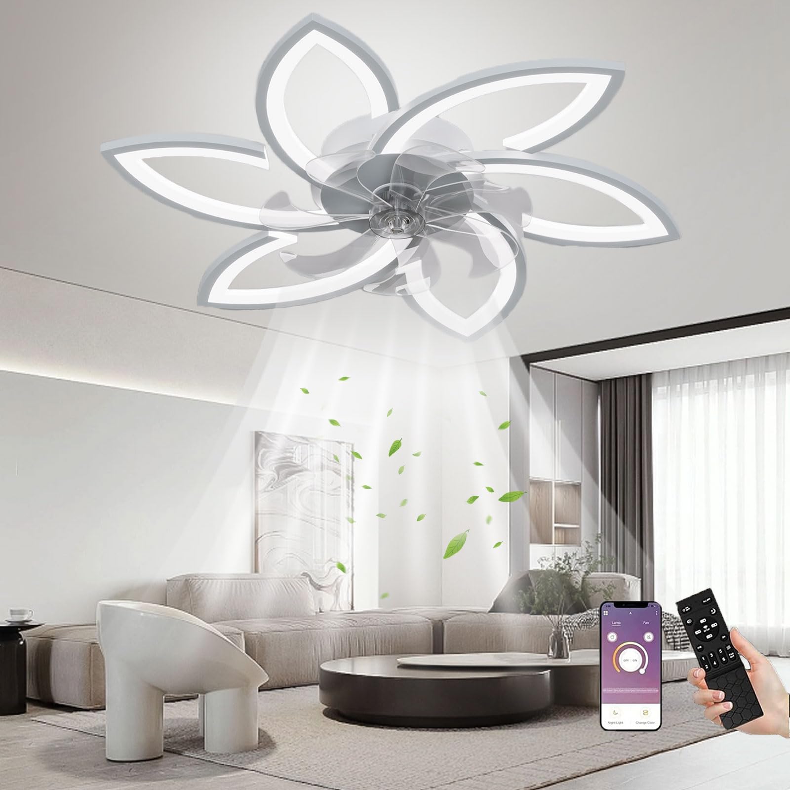 Ventilador Techo Ret Artica Avtechr72S Silver 72W